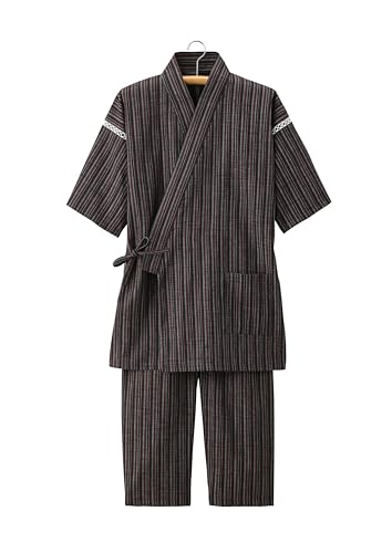 Image of リトルアイランド Japan Cool Jinbei Yukata Men's Half-Sleeved Japan Cotton top and Bottom