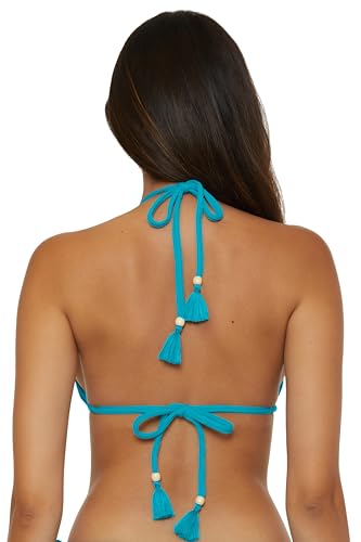 Lucky Brand Women's Valencia Triangle Bikini Top, Adjustable, Tie Back, Swimwear Separates3