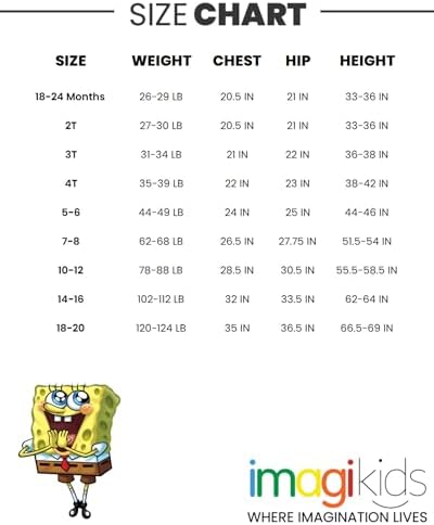 Spongebob Squarepants Patrick Squidward Mr. Krabs 2 Pack T-Shirts Infant to Big Kid 6