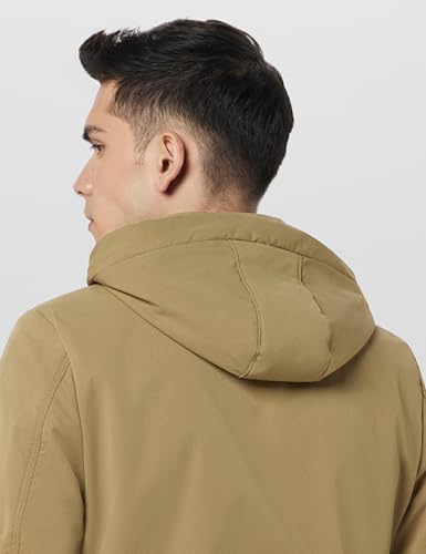 Image of Qube By Fort Collins Men's Regular Fit Lightweight Winter Jacket - Textured Fabric, Warm & Stylish Outerwear