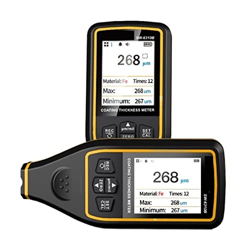 Coating Thickness Gauge For Cars SW-6310A 0.1um/0-1700 FE/NFE Paint Film Thickness Tester Coating Micro Meter Paint Tools,DIY Tools(SW-6310A)