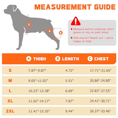 Image of Dog Knee Brace for Hind Legs - Adjustable Dual Dog Leg Brace for Back Leg Helps with Torn ACL /CCL, Luxating Patella, Ligament Injuries, Osteoarthritis,L