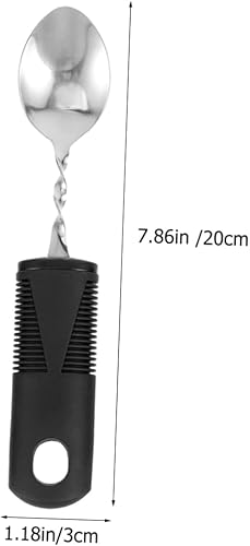 Miniatura 2 de ERINGOGO 2Sets Adaptive Utensils for Elderly of Weighted Cutlery Shaking Fork and Spoon Ergonomic Design for Hand Tremors for Disabled and