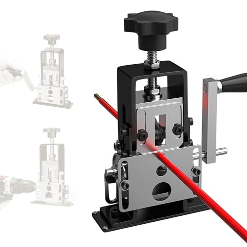 Vrtywur Manual Wire Stripping Machine Gauge Wire 0.06-1 inches,Scrapping Copper Wire Peeler Machine,Drill Powered Hand Crank Wire Stripper Tool for Scrap Copper Recycling