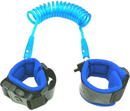 Toddler Safety Leash for Kids & Child | Baby Wrist Leash for Walking - Upgraded Version with Lock-Blue