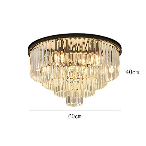 Lustre moderne pour chambre et salle à manger avec cristaux K9