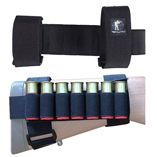 Tactical Pro Sports 7 Round Tactical Shotgun Stock Shell Holder Ammo Carrier Hunting Pouch Strip