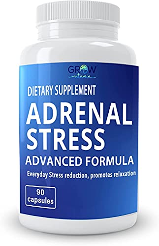 Adrenal Day Formula - Reduce Stress, Promote Calmness And Fight Fatigue - All Natural Vegetarian Supplements- 90 Capsules By Dr. Berg by Dr. Berg's Nutritionals