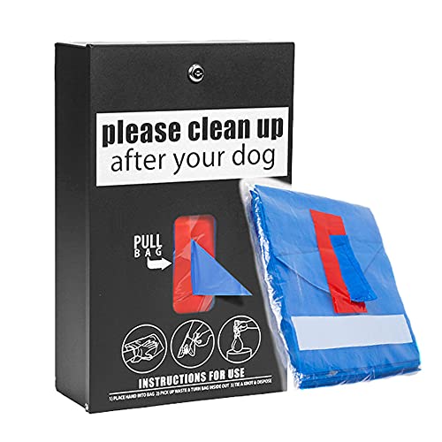 Standard Dog Waste Station / Tissue_Style Bag System (Matte Black) #TOP1