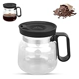 Penitue 16oz Coffee Pot, Novelty Mini Coffee Pot Mug with Spill-Proof Lid & Handle Dishwasher Safe Drink Kettle for Home Office Use or Tea Milk Juice Drinking Cup