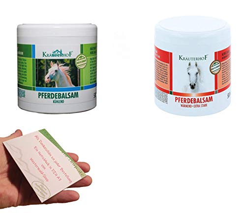 Preisvergleich Produktbild Kräuterhof Pferdebalsam Balsam wärmend + kühlend Massage Gel Creme