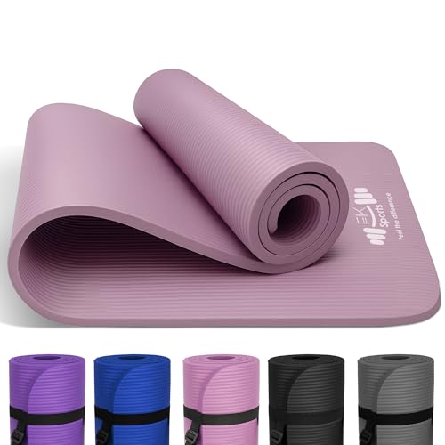 FK Sports Yoga Mat 20MM Extra Thick 183 x 61 cm NBR Fitness Foam, Pilates Mats With Mesh Bag & Carry Strip, Non-Slip Exercise Mat for Women & Men Ideal for Planks & Stretching, Home Gym Mat (Pink)
