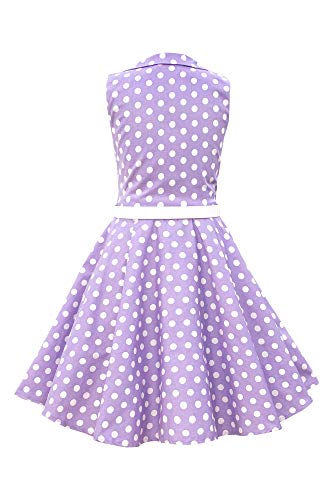 BlackButterfly Kids 'Holly' Vintage Polka Dot 50's Girls Dress2