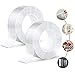 Doppelseitiges Klebeband Extra Stark 6M Magisch Nano Doppelseitige Klebebänder Transparent Ablösbar Klebestreifen Doppelseitig Spurloses Waschbares Klebeband für Teppich Fotorahmen Küche