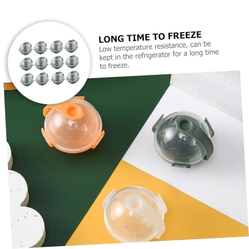 Molde de hielo esférico de plástico verde 12 piezas miniatura 3