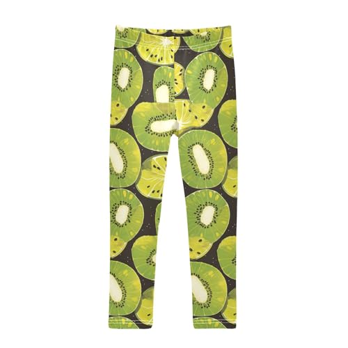 Green Kiwi Lime Toddler Girl Leggings Casual Full Length Pants Running