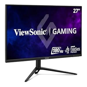 ViewSonic VX2728J 27 Inch Gaming Monitor 180hz 0.5ms 1080p IPS with FreeSync Premium, Advanced Ergonomics, HDMI, and DisplayPort