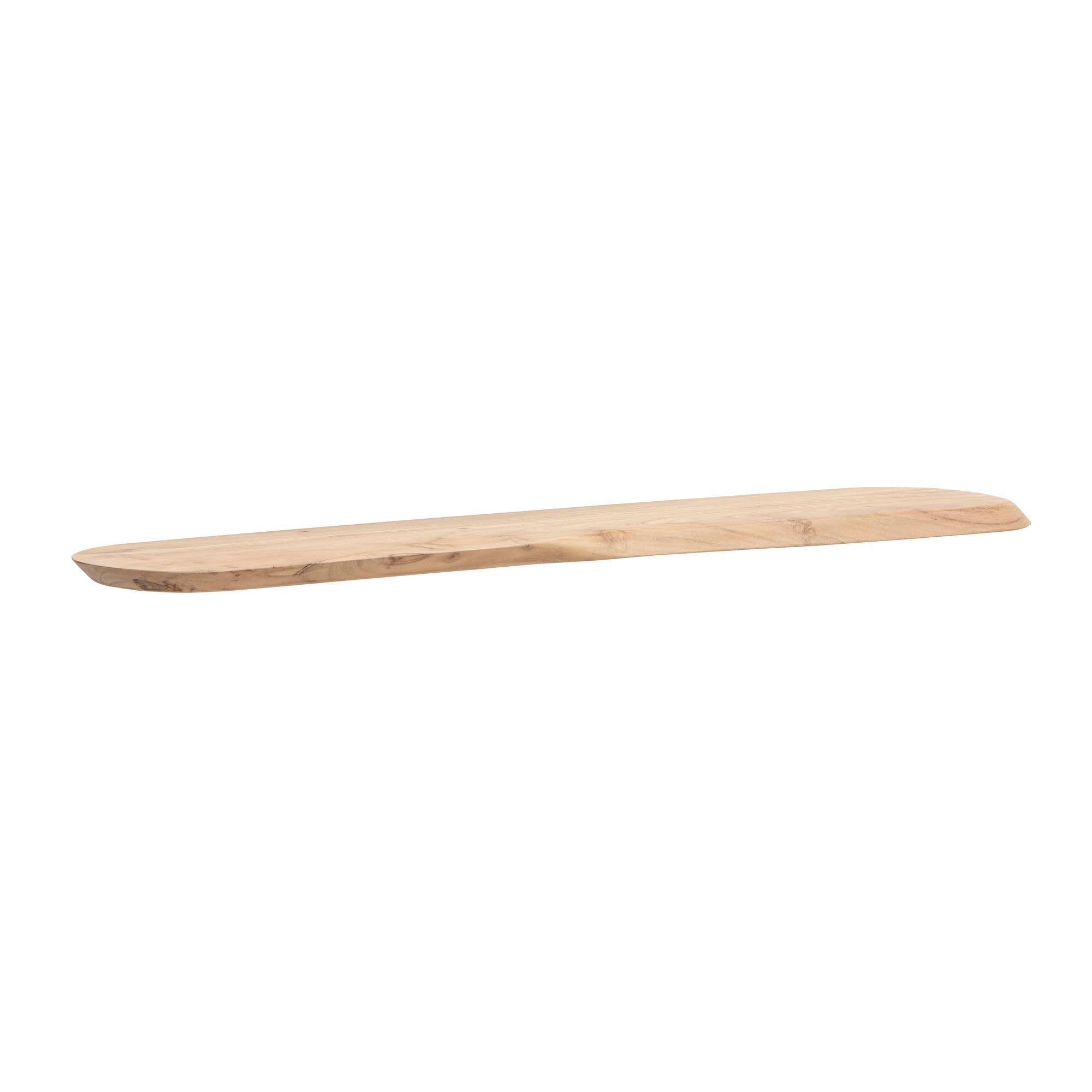 WOHNLING Étagère Murale 120 cm Acacia Massif, Étagère Flottante Organique