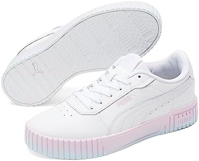 PUMA Women's Carina 2.0 Gradient Sneaker, White White-Pearl Pink, 9 | Image 7