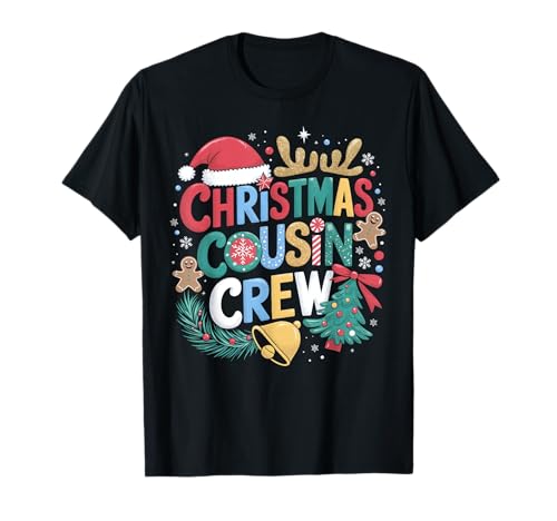 Christmas Cousin Crew Family Matching Xmas Christmas Pajamas T-Shirt