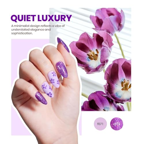 Image of Beetles Gel Nail Polish Kit with U V Light, 75PCS Gel Nail Kit with Base Top Coat 45 Colors Gel Polish Set Burgundy Red Exquisite Femininity Manicure Set Home Salon DIY Gifts for Women