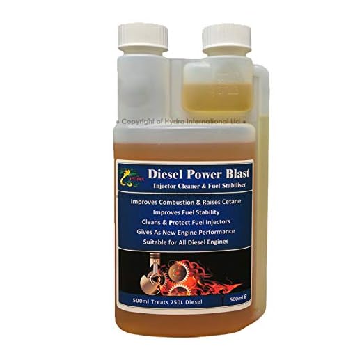 HYDRA DPB-100 Diesel Power Blast Fuel limpiador de inyectores diesel para un inyector diesel más limpio adecuado para todo tipo de motor diesel aditivo ideal para limpiar diesel 500ml tratan 500L