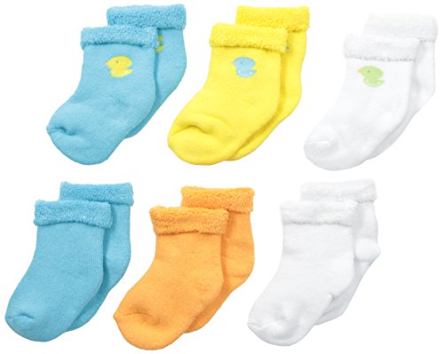 Image of Gerber Unisex-Baby Newborn 6 Pack Cozy Designer Socks
