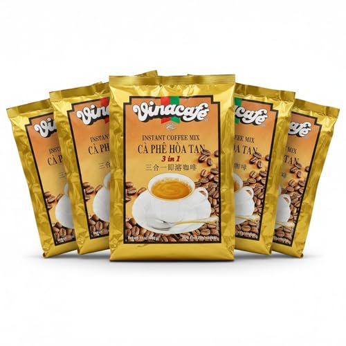 1 Pack Vinacafe 3-in-1 Instant Coffee Packets | Authentic Vietnamese Medium Roast | Sweet & Balanced Single-Serve Sachets (20 Count Bag) image 4