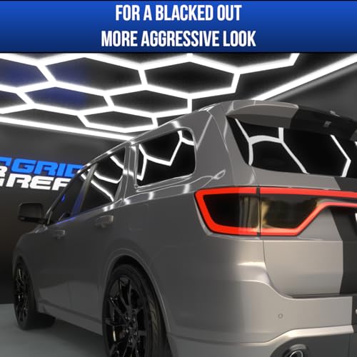GRIDREADY Fits 2014-2024 Dodge Durango Tail Light Tint Kit. Dark black smoke vinyl taillight overlay accessories. by GRIDREADY - Used condition - Image 6