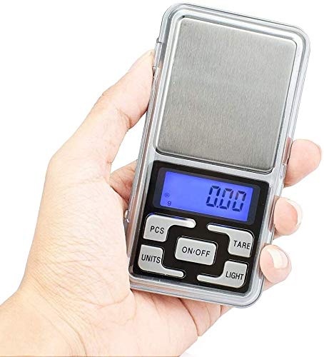 Miniatura 4 de Digital Pocket Jewelry Scale High Precision Milligram Scale Steelyard 1.1lb500g (0.01g) Reloading for Jewelry and Gems Small Electronic Scale