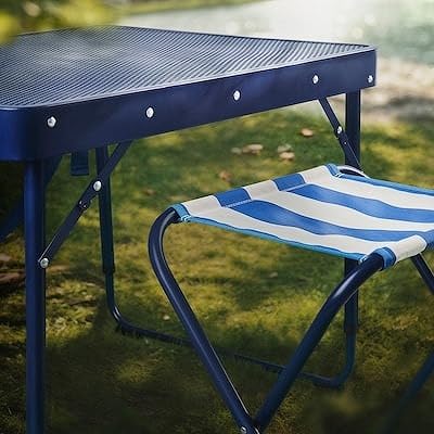 Amazon.co.jp: IKEA イケア 折りたたみテーブルセット ブルー
