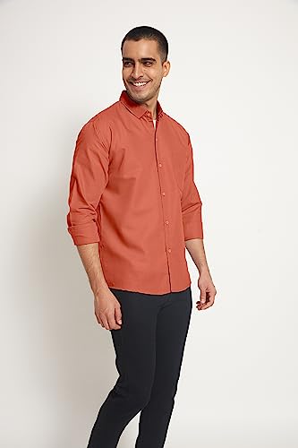Image of SWADESI STUFF Ragular Fit Full Sleev Solid Casual Regular Fit Shirt For Men