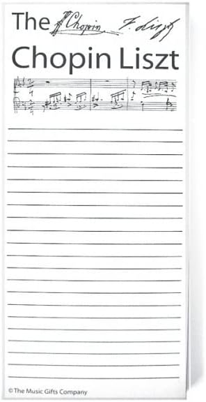 Notepad Chopin Liszt: Stationery