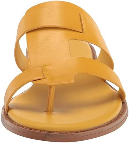 Franco Sarto Womens Gretta Flat Sandal Sunset Yellow Leather 9.5 M | Image 1
