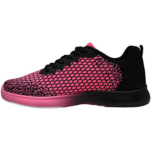 Pyramid Women's Path Lite Seamless Mesh Bowling Shoes - Black/Hot Pink Size 9 #TOP1