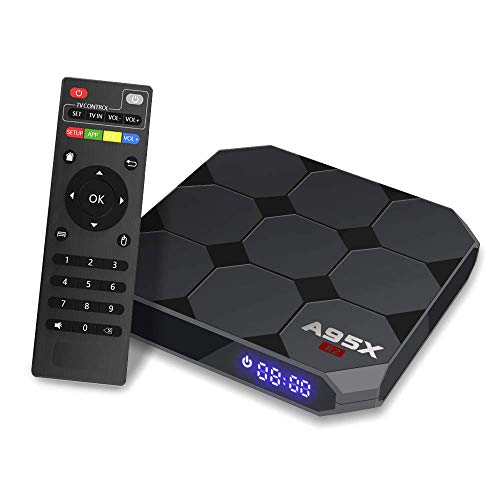 Android TV Box, A95X R2 Android 7.1.2 Smart TV Box 2GB/16GB Amlogic S905W Quad Core A53 Processor 64 Bits 2.4Ghz WiFi/LAN Support H.265 UHD 4K2K Smart TV Box