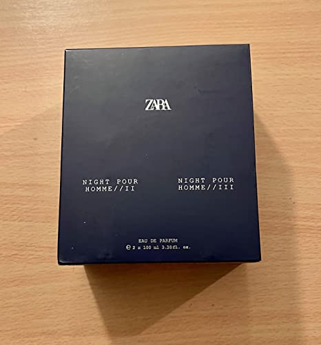 Zara NIGHT POUR HOMME II NIGHT POUR HOMME III EDP 100 ML (3.4 FL. OZ) MEN'S LIMITED EDITION FRAGRANCE