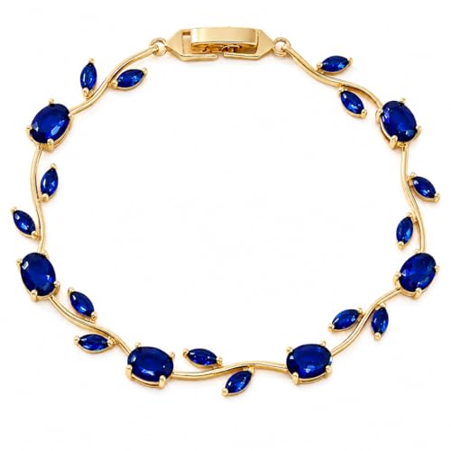 Image of Shining Diva Fashion Tulip Bracelet for Women, Floral Crystal, Anti Tarnish Jewellery Stylish Bracelet Gifts for Girls