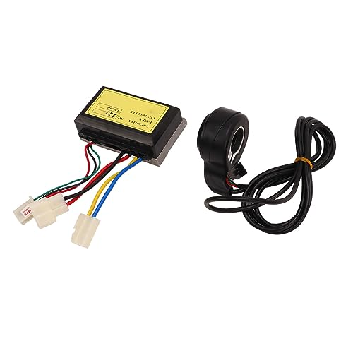 Yctze Juego de 2 Piezas de Controlador de Velocidad del Motor y Kit de Acelerador de Pulgar para Vehículos Eléctricos, Motocicletas, Scooters y triciclos: Control de Motor de Cepillo de Alto