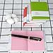 QUMENEY 6PCS Mini Notebook Portable Diary Candy Colors Pocket Note Book Small Memo Pads Travel Notepads with PU Leather Case 10.5 x 8cm/ 4 x 3inch 100 Pages 6 Colors (Small)