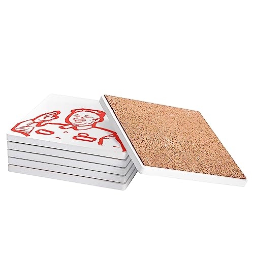 sous Verre en céramique - Kim Jong Un Dictateur Coree du Nord Communiste - Lot de 6 (100 x 100 mm)