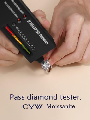 1.84 Carat Moissanite Flower Ring for Women, Solid 925 Sterling Silver, Size 4-11, Wedding Bands Engagement Promise Aniversary Ring, Birthday Valentines Mothers Day Ideal Gift for Her3