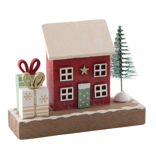 Logbuch-Verlag Deko-Aufsteller Weihnachtshaus – kleines Holzhaus mit...