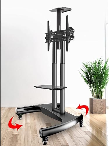Soporte móvil para TV con ruedas giratorias 32-75 pulgadas miniatura 3