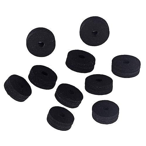 FUNOMOCYA 40mm Felt Suit Washers Drum Cymbal Felt Pads Low Volume Cymbals Replacement Mute Wash Instrument