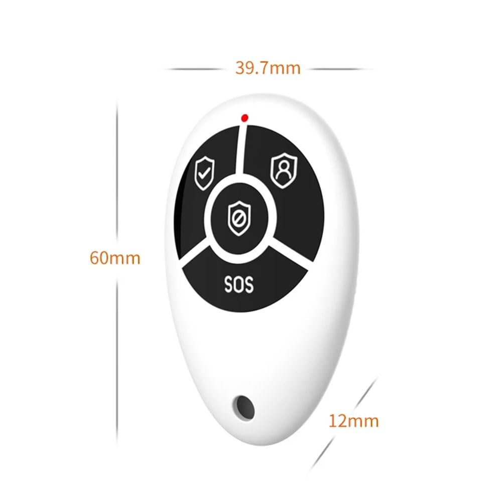 Meichoon 2Pack Wireless Intelligent Remote Control 433MHz Home Anti-theft SOS Button Remote Controller Portable for House Security System AR05_2 - Image 4