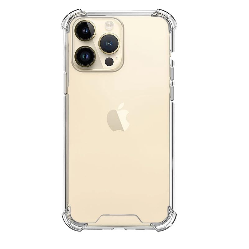 Cover Per IPhone 15 Pro Max Trasparente + 3 Vetri Temperati – Custodia TPU Morbida Antiurto Con Airbag