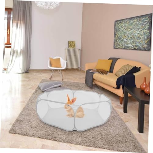 Parc animaux pliable hexagonal intérieur en polyester portable petits animaux - 7