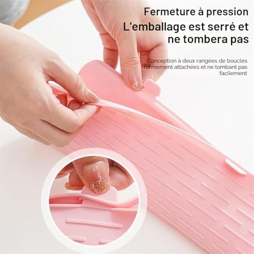 SGERUFZ Grand Tapis Pochette Résistant à la Chaleur en Silicone pour Boucleur à Cheveux, Vapeur, Sèche-Cheveux, Boucler, Lisser, Brosse Chauffante Lissante Professionnel (23cm x 17cm) – vue 3