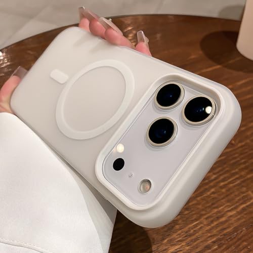 Coque iPhone 13 Pro Max en silicone liquide blanc avec protection fine